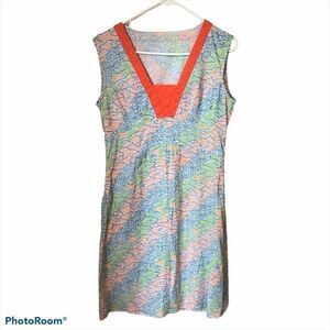 Beautiful Cotton Midi Sundress Beach Coverup Med. No tags. Unique!
